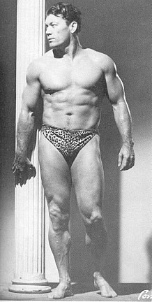 1930s-40s iron man and sometime Tarzan actor Bert Goodrich featured in Strength and Health.