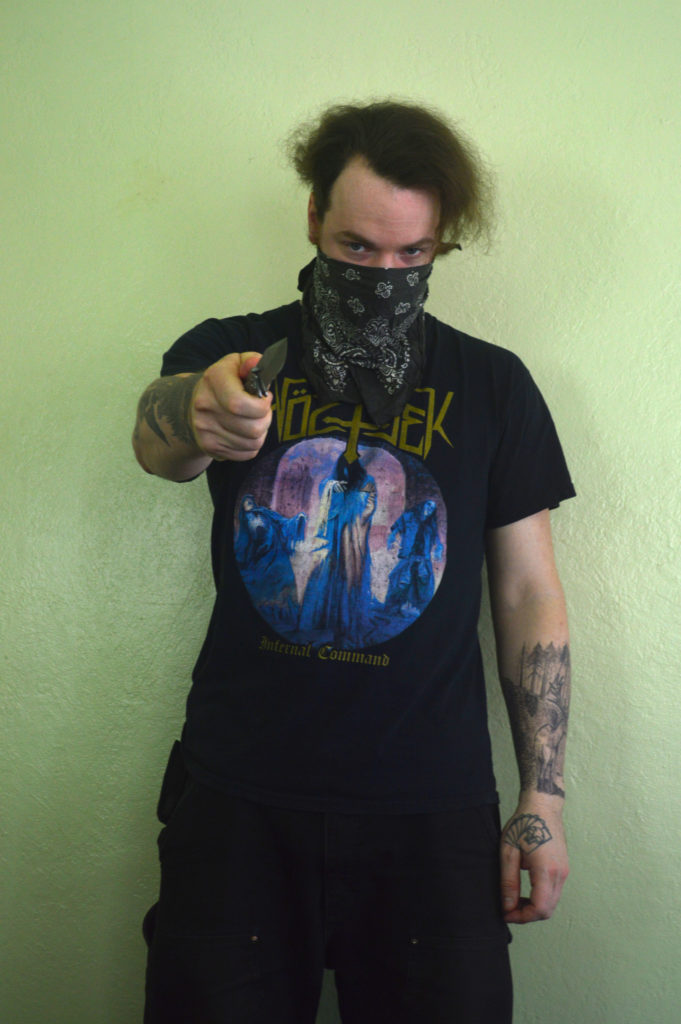 Gabriel Showers, Antifascist Thug, photos taken by Jack Drago in February, 2017