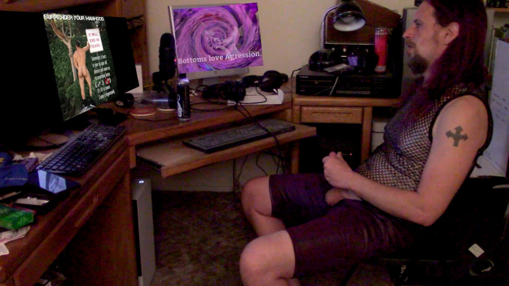 Surrender your manhood
IT WILL END IN TEARS

Bottoms love agression.