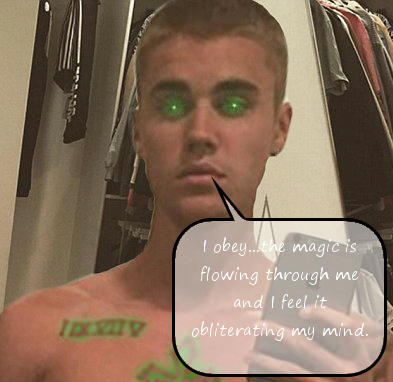 I obey...he magic is flowing through me and I feel it obliterating my mind.