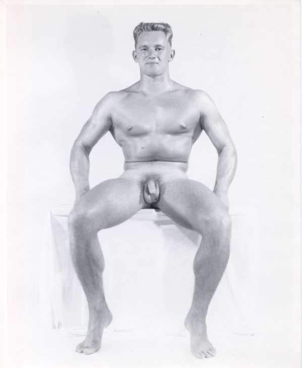 Travelling around the USA as he does, BRUCE runs into some really fine models in various parts of that vast country-and rugged, young Bob Koklick is no exception! A member of the US Navy, Bob is only 19 years old, yet he weighs 190 lbs. of hard muscle for his 5 ft. 9 ins. height. His hobbies are bodybuilding, hot rod cars and hunting deer and bear in his home state of Penn- sylvania. We think you will agree from these photos that BRUCE did, indeed, make a find in this young sailor lad...
YOUTH