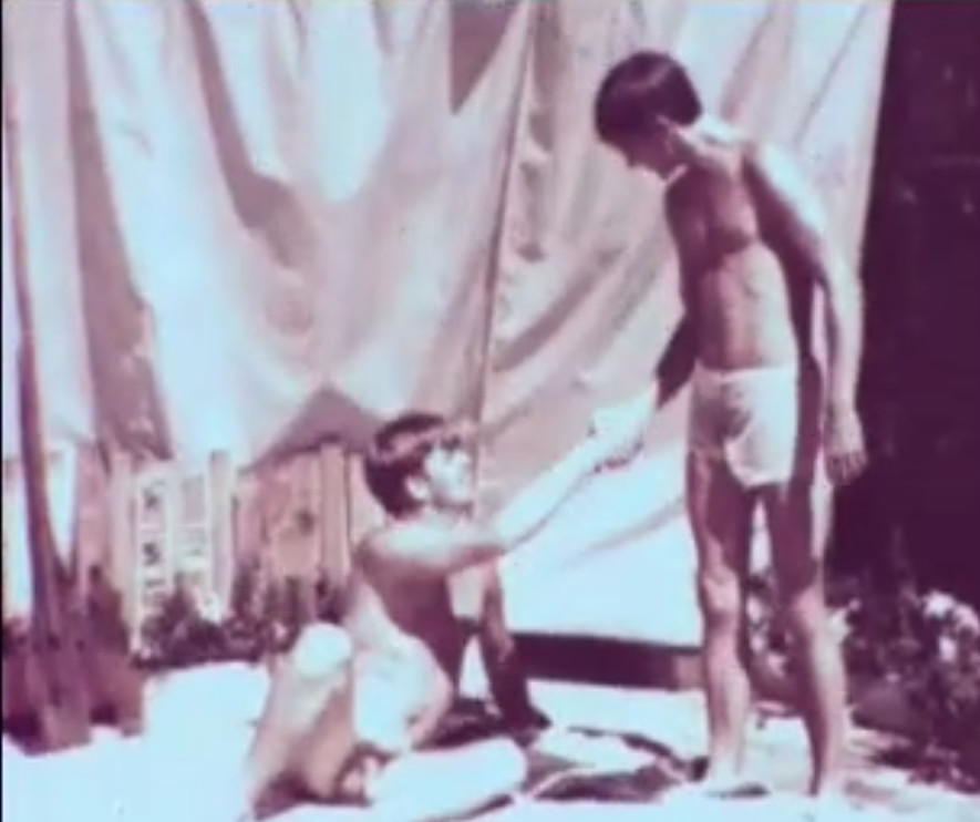 meeting the naked neighbor on the roof