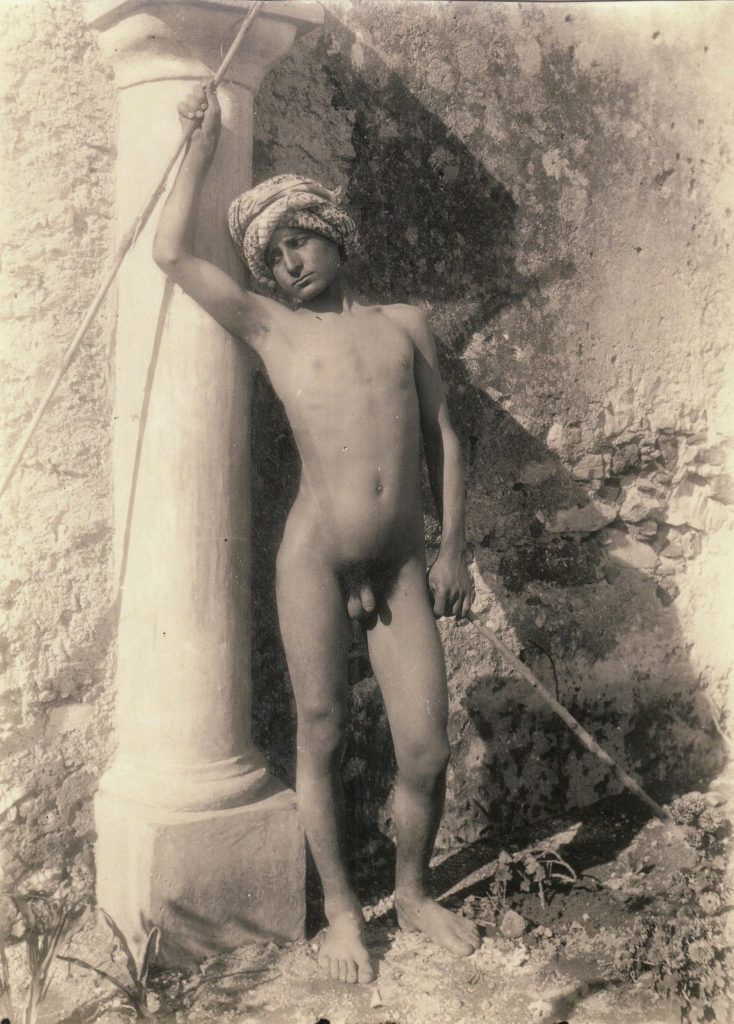 Algerian boy photographed by Wilhelm von Pluschow in 1905.