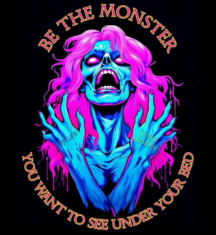 Be the monster you want to see under your bed.