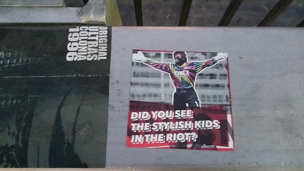 DID YOU SEE THE STYLISH KIDS IN THE RIOT? OKI Streetwear company. Original Ultras colonia 1996.