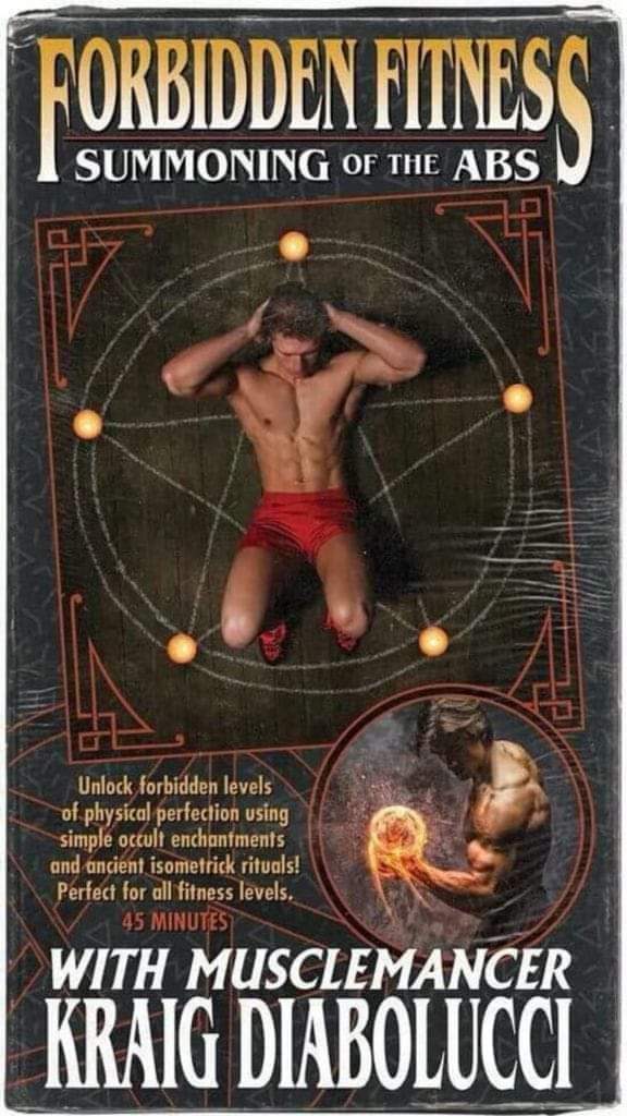 FORBIDDEN FITNESS
SUMMONING OF THE ABS
Unlock forbidden levels of physical perfection using simple occult enchantments and ancient isometrick rituals! Perfect for all fitness levels. 45 MINUTES
WITH MUSCLEMANCER KRAIG DIABOLUCCI