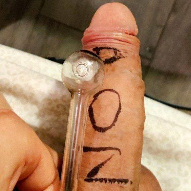 Dick labeled POZ with loaded meth pipe ready to PNP