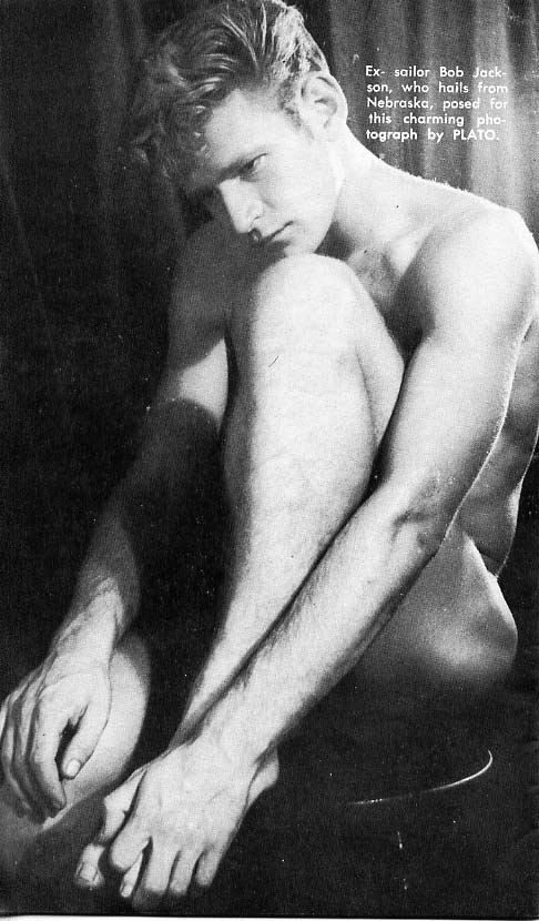 Ex- sailor Bob Jackson, who hails from Nebraska, posed for this charming photograph by PLATO.