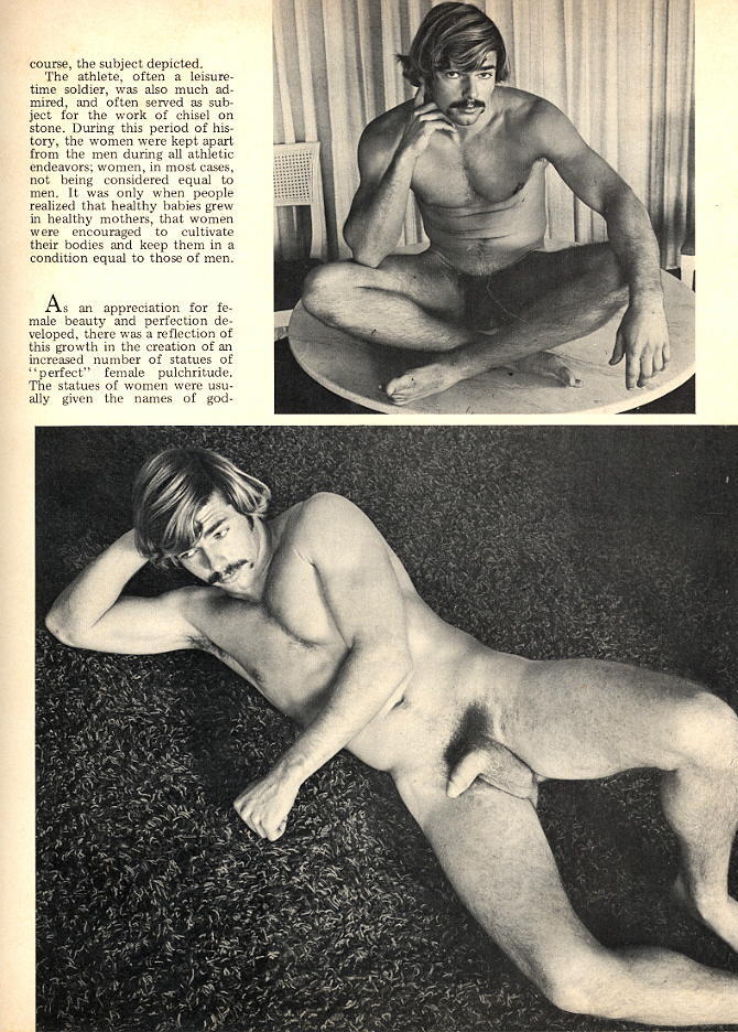 course, the subject depicted. The athlete, often a leisure-time soldier, was also much ad-mired, and often served as sub-ject for the work of chisel on stone. During this period of his-tory, the women were kept apart from the men during all athletic endeavors; women, in most cases, not being considered equal to men. It was only when people realized that healthy babies grew in healthy mothers, that women were encouraged to cultivate their bodies and keep them in a condition equal to those of men.
As an appreciation for fe-male beauty and perfection de-veloped, there was a reflection of this growth in the creation of an increased number of statues of "perfect" female pulchritude. The statues of women were usu-ally given the names of god-